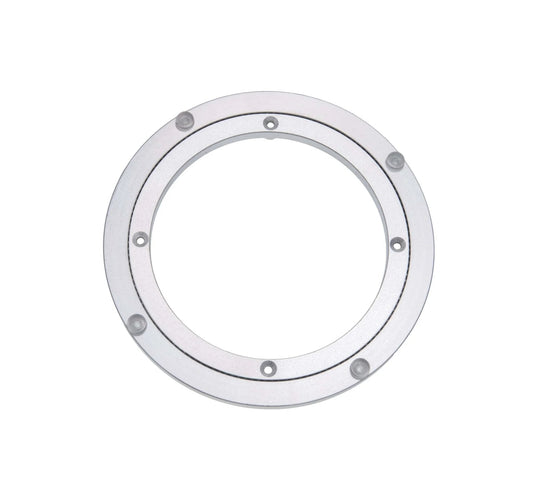 8 Inch Aluminum Heavy Duty Lazy Susan Rotating Turntable Bearing Swivel Plate with Non Slip Rubber Feet Thick 10mm Profile