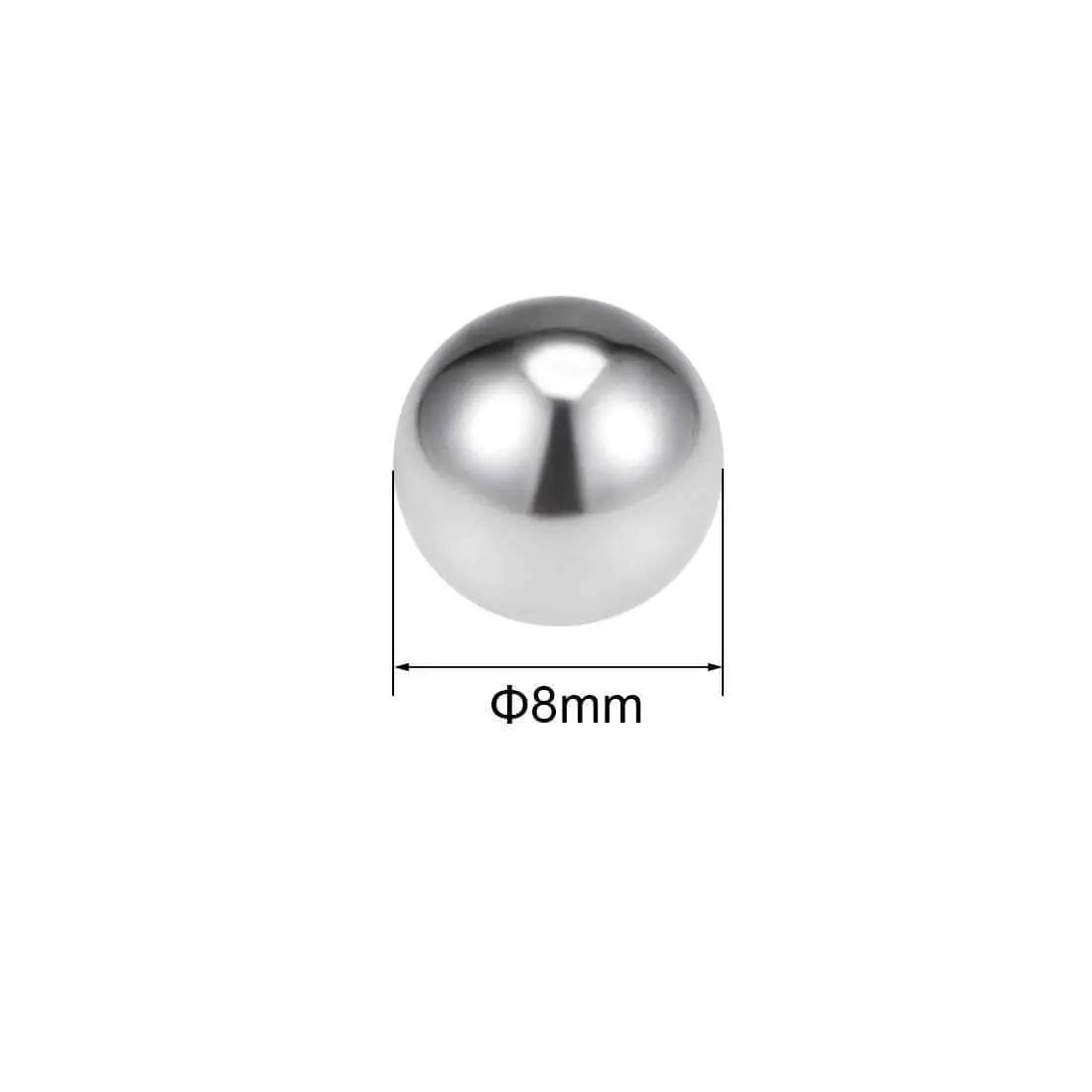 8mm Bearing Balls 304 Stainless Steel G100 Pro Grade Precision 50 Pieces For Smooth Corrosion Resistant Bearings And Mechanical Projects