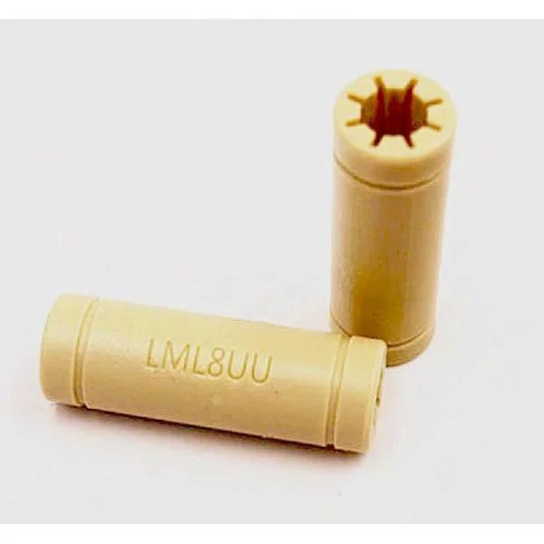 8mm Low noise Linear Motion Bushing Solid Polymer LM8LUU Bearing 8x15x45mm