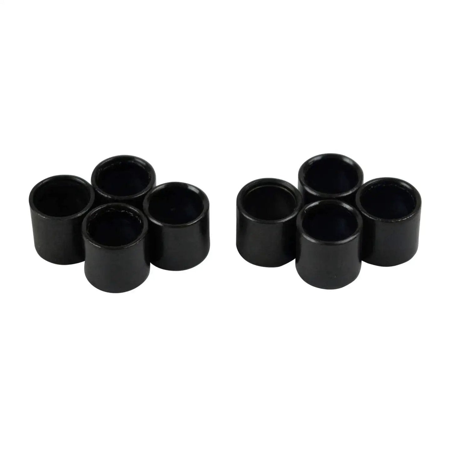8mm Bearing Spacers for Inline Skates Set to Increase Spin Speed Extend Bearing Life Eliminate Wheel Wobble, black aluminum spacers