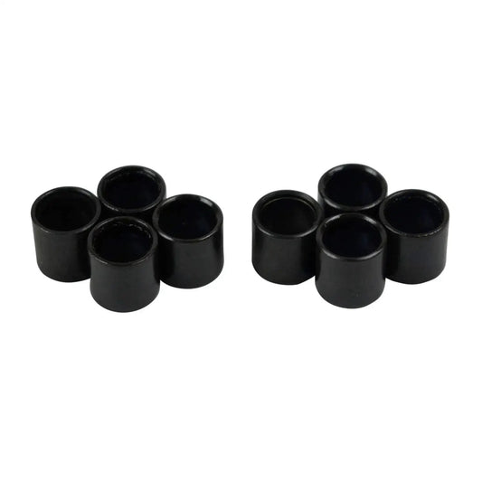8mm Bearing Spacers for Inline Skates Set to Increase Spin Speed Extend Bearing Life Eliminate Wheel Wobble, black aluminum spacers