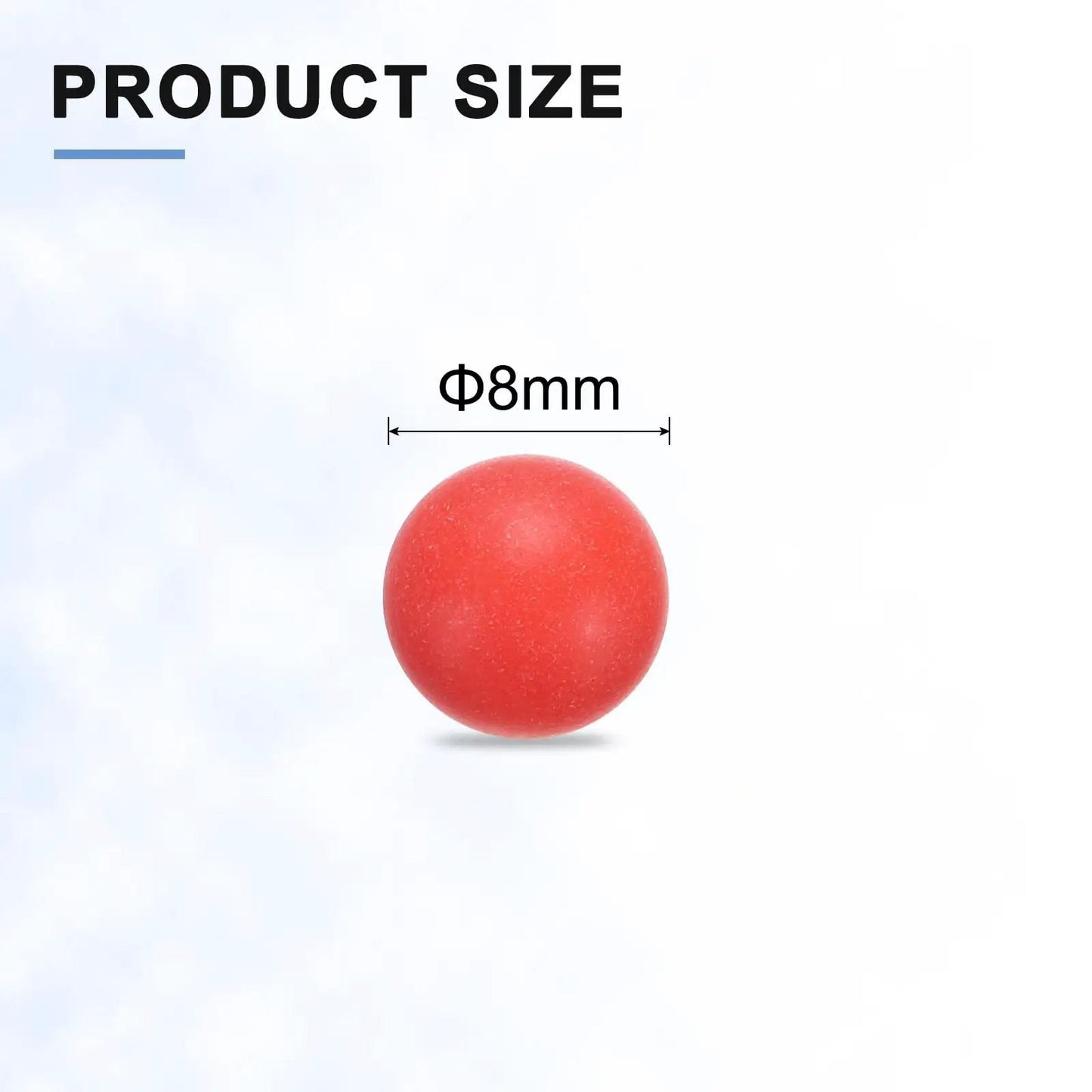 Ultra Durable 8mm PP Plastic Bearing Balls G2 Precision With Frosted Red Finish 100 Pack For DIY Projects And Machinery