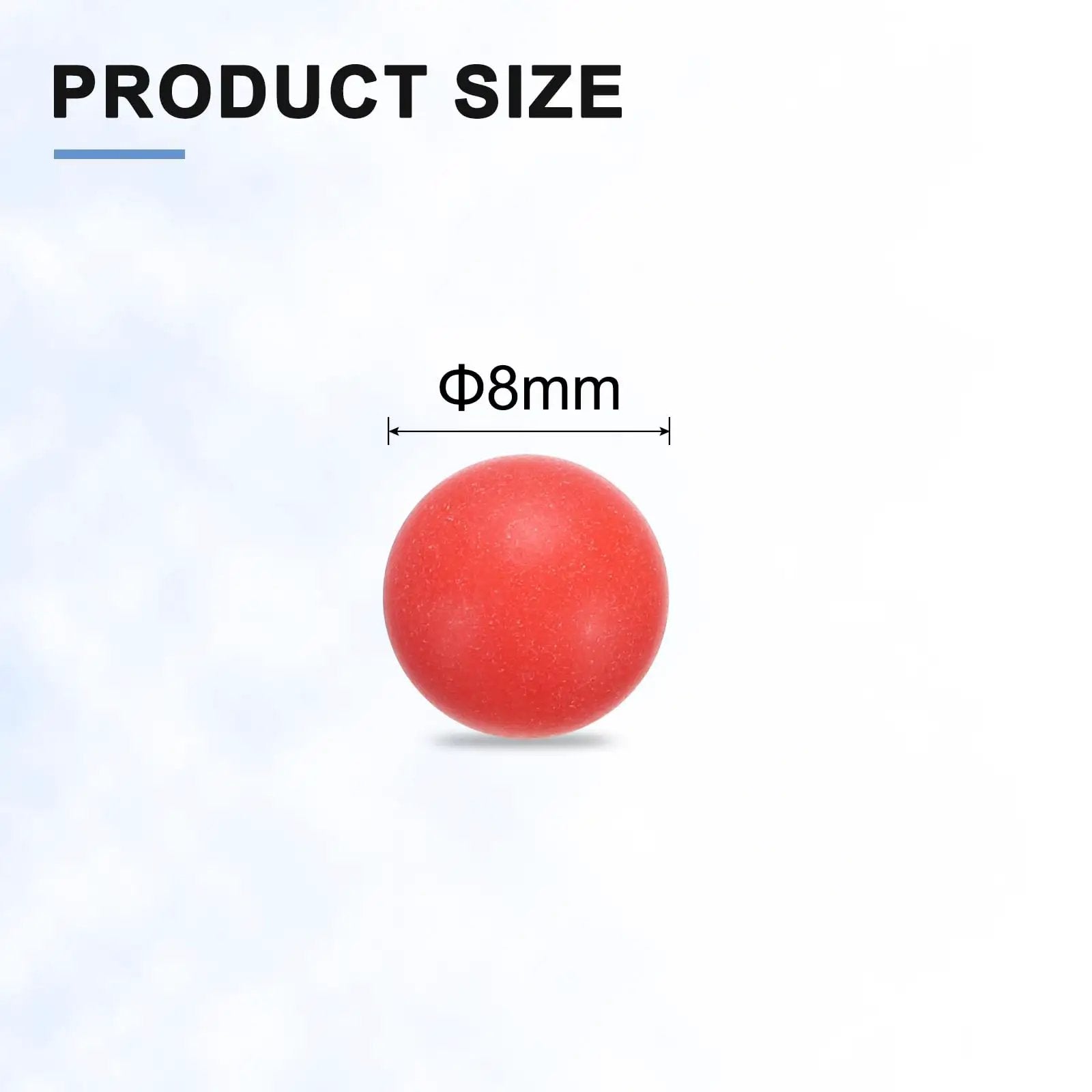 Ultra Durable 8mm PP Plastic Bearing Balls G2 Precision With Frosted Red Finish 100 Pack For DIY Projects And Machinery