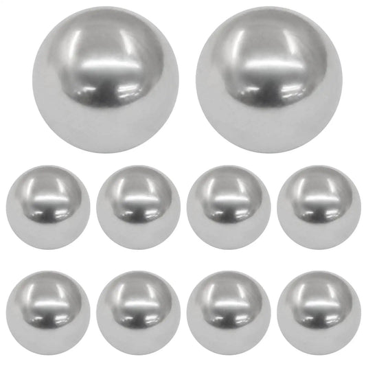 Premium 50 Pack 8mm Stainless Steel Bearing Balls 304 Grade 0.31 Inch Size G200 Precision Balls 28HRC for mechanical projects