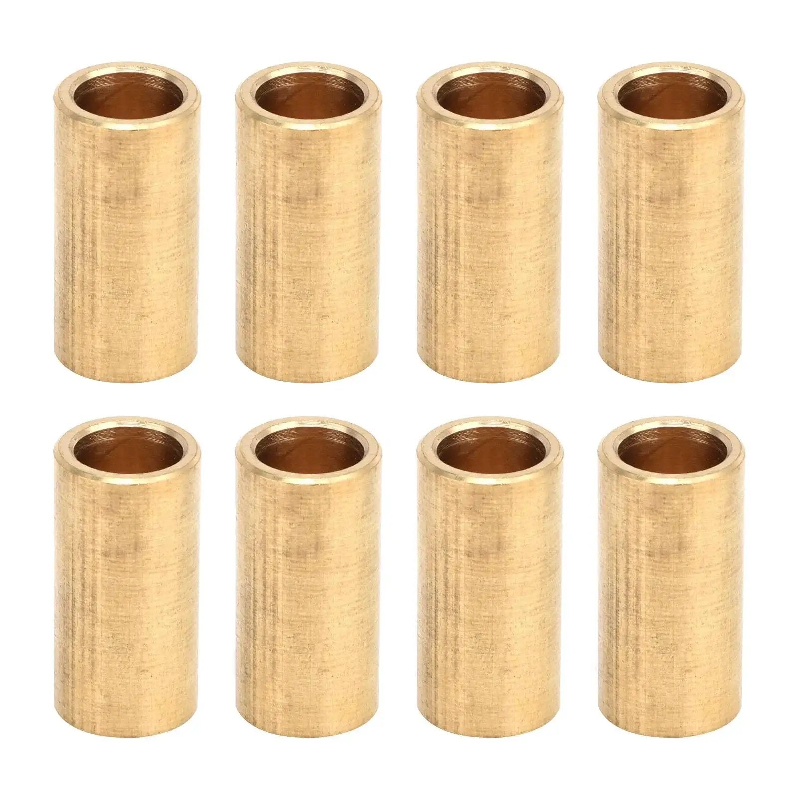 8 Piece Bronze Bushing Set Copper Plain Sleeve Bearing 8mm X 11mm X 22mm Oilless Brass Construction for electrical equipment