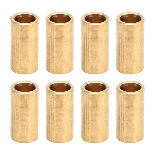 8 Piece Bronze Bushing Set Copper Plain Sleeve Bearing 8mm X 11mm X 22mm Oilless Brass Construction for electrical equipment