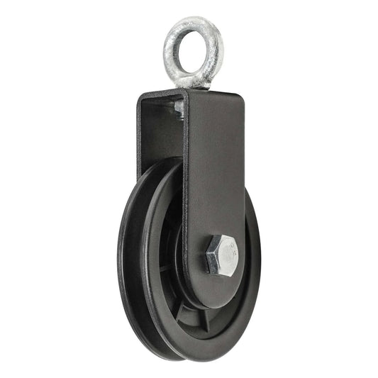 Side view of 90mm Pulley Wheel for Cable Machines Silent Bearing Home Gym Equipment Pull Down Attachment Weight Lifting Pulley Traction