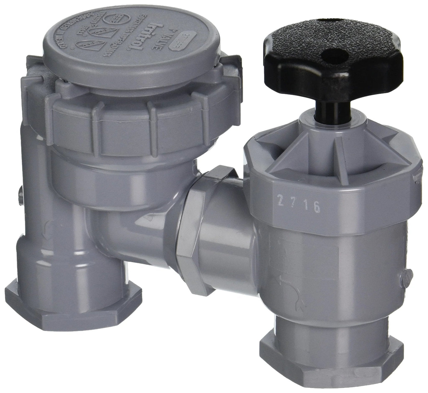 Anti Siphon 1 Inch Manual Valve With Flush Mode Bleed For Irrigation Systems Featuring Floating Metering System