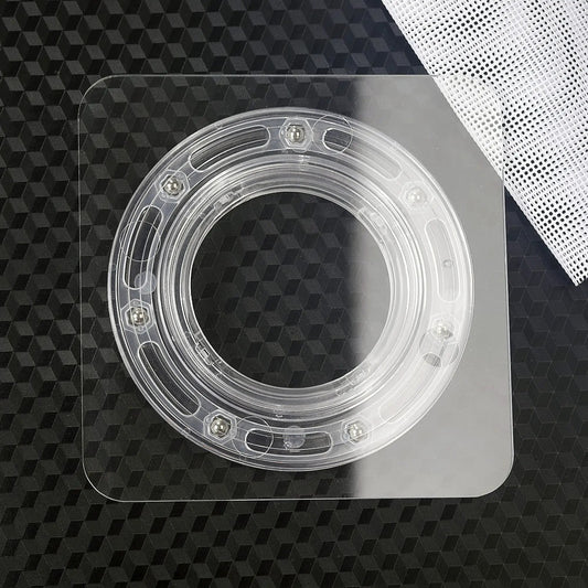 7 Inch Square Cookie Decorating Turntable With Clear Acrylic Bearing Base And Non Slip Mat for Smooth Icing
