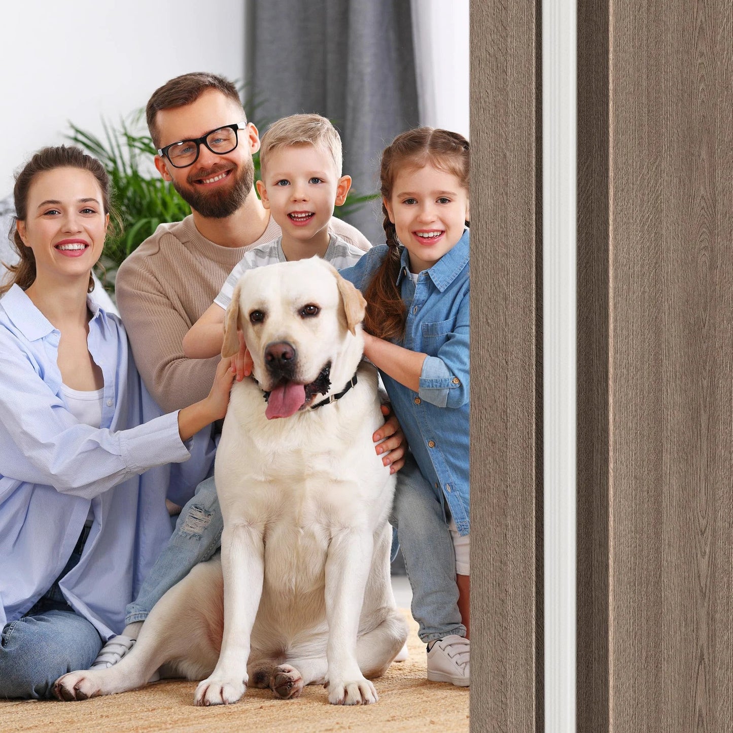 236 Inch Wedge Shaped Foam Window Seal Strip Self Adhesive Weather Stripping For Drafty Doors And Windows installed on door