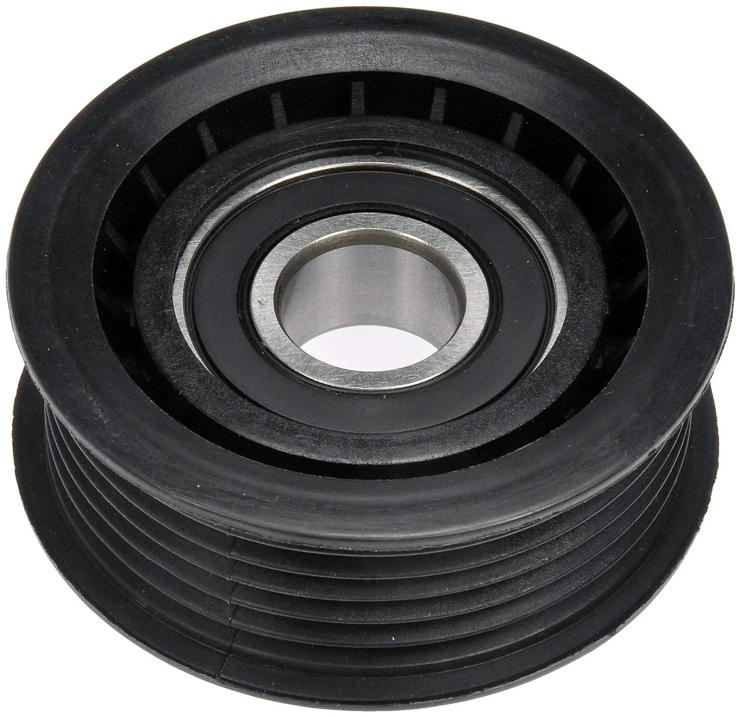 Front view of Accessory Drive Belt Idler Pulley Replacement for Select Vehicles, Direct Fit Installation, OE Style 419-649 by Dorman.