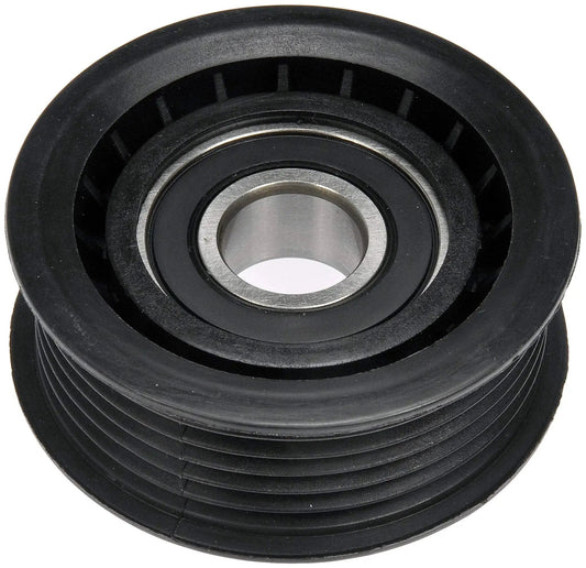 Front view of Accessory Drive Belt Idler Pulley Replacement for Select Vehicles, Direct Fit Installation, OE Style 419-649 by Dorman.