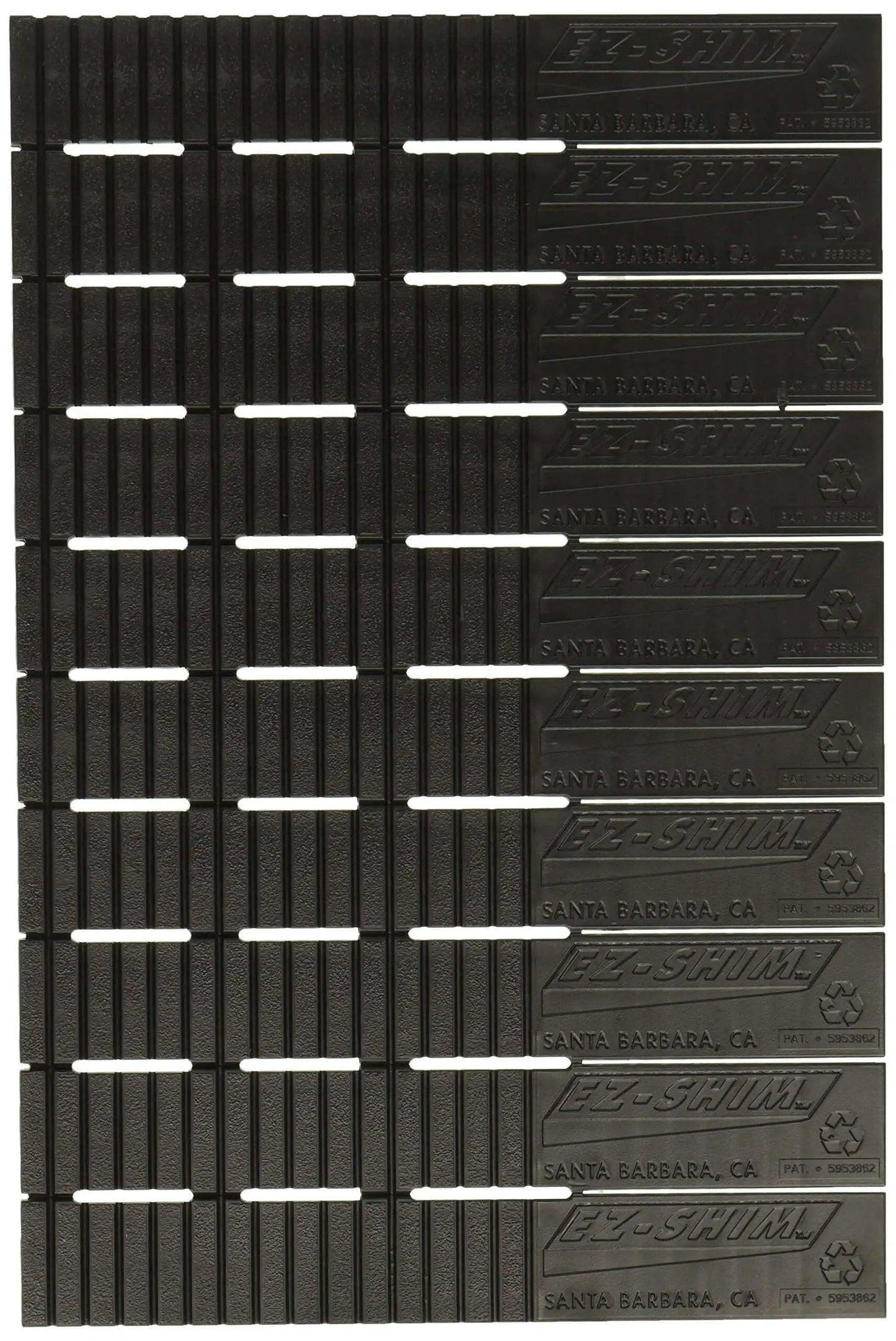 Heavy Duty Plastic Shims 20 Pack Black Load Bearing And Leveling Shims For Furniture Cabinets Doors Racks DIY Home Improvement