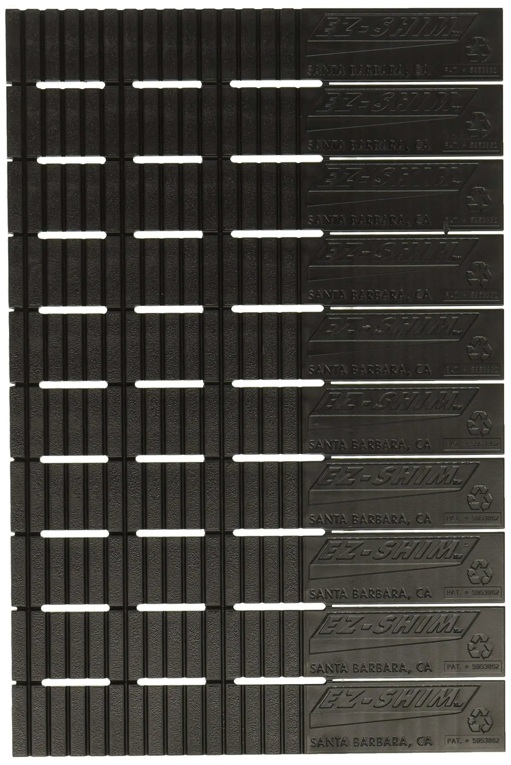 Heavy Duty Plastic Shims 20 Pack Black Load Bearing And Leveling Shims For Furniture Cabinets Doors Racks DIY Home Improvement