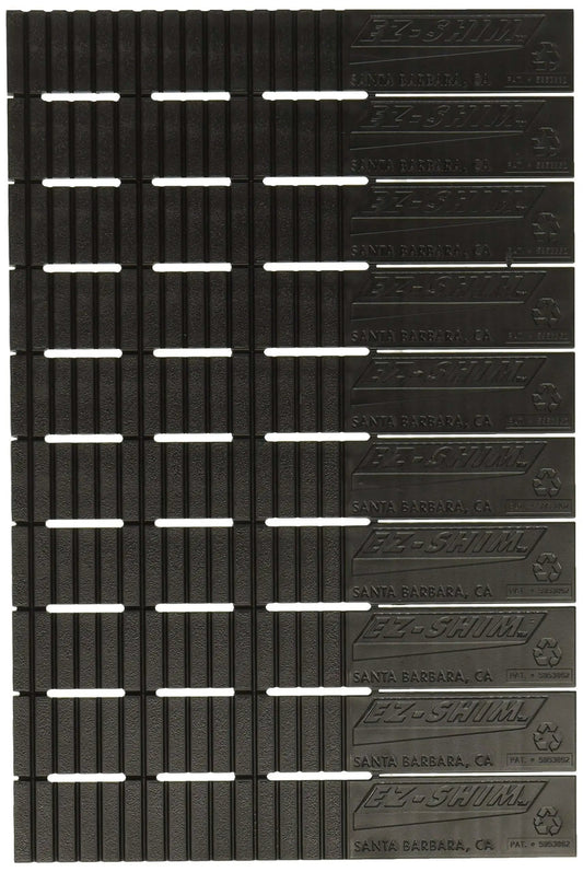 Heavy Duty Plastic Shims 20 Pack Black Load Bearing And Leveling Shims For Furniture Cabinets Doors Racks DIY Home Improvement