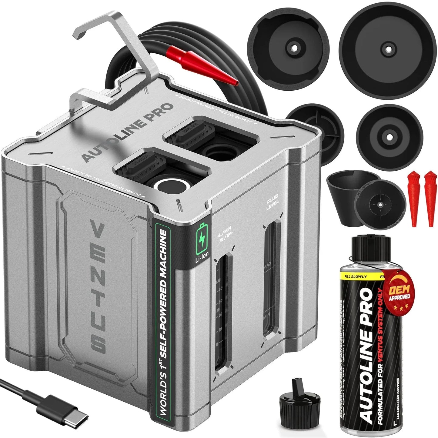 Ventus Smoke Machine Leak Tester For EVAP And Vacuum Systems With Built In Air Compressor Self Powered Li Ion Battery