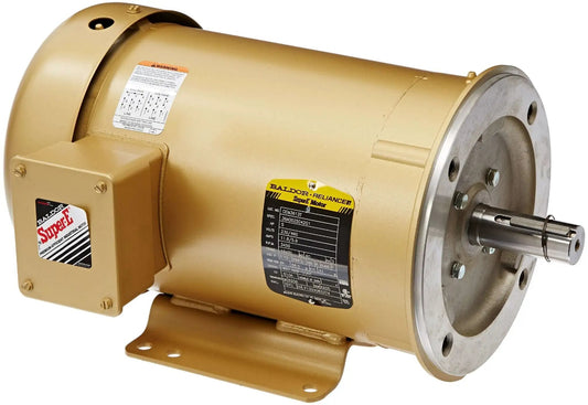 Single General Purpose 3-Phase AC Motor, 5 HP, 3450 RPM, TEFC 184TC Frame, 60Hz, 230/460V, Sealed Ball Bearing