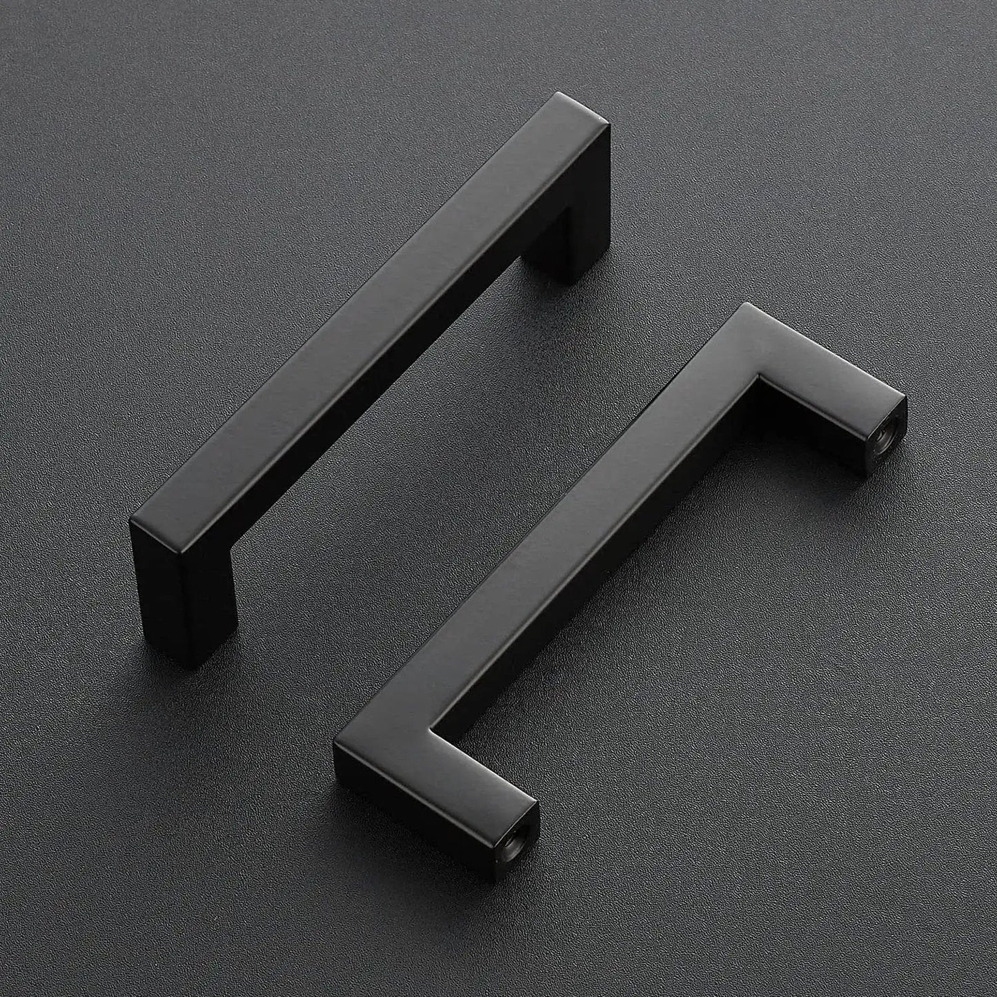 30 Pack 4 Inch Square Kitchen Cabinet Handles Matte Black Drawer Pulls For Cupboards And Cabinets Durable Hardware Set