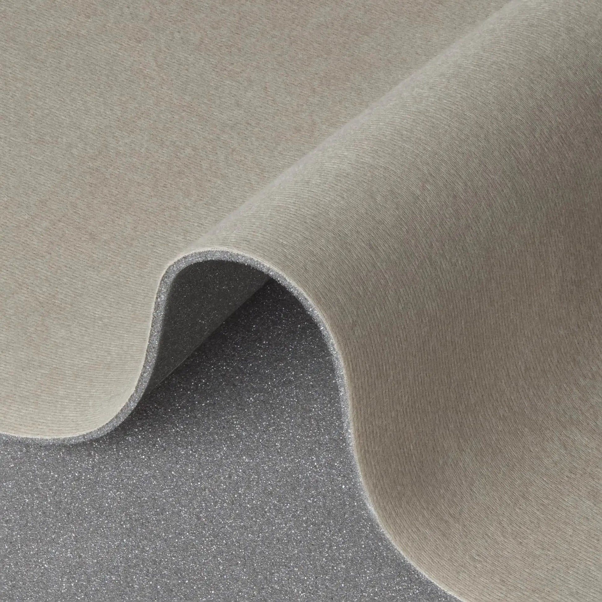 Close-up of beige headliner fabric with foam backing for car SUV truck RV 60x54, showing texture and material details.