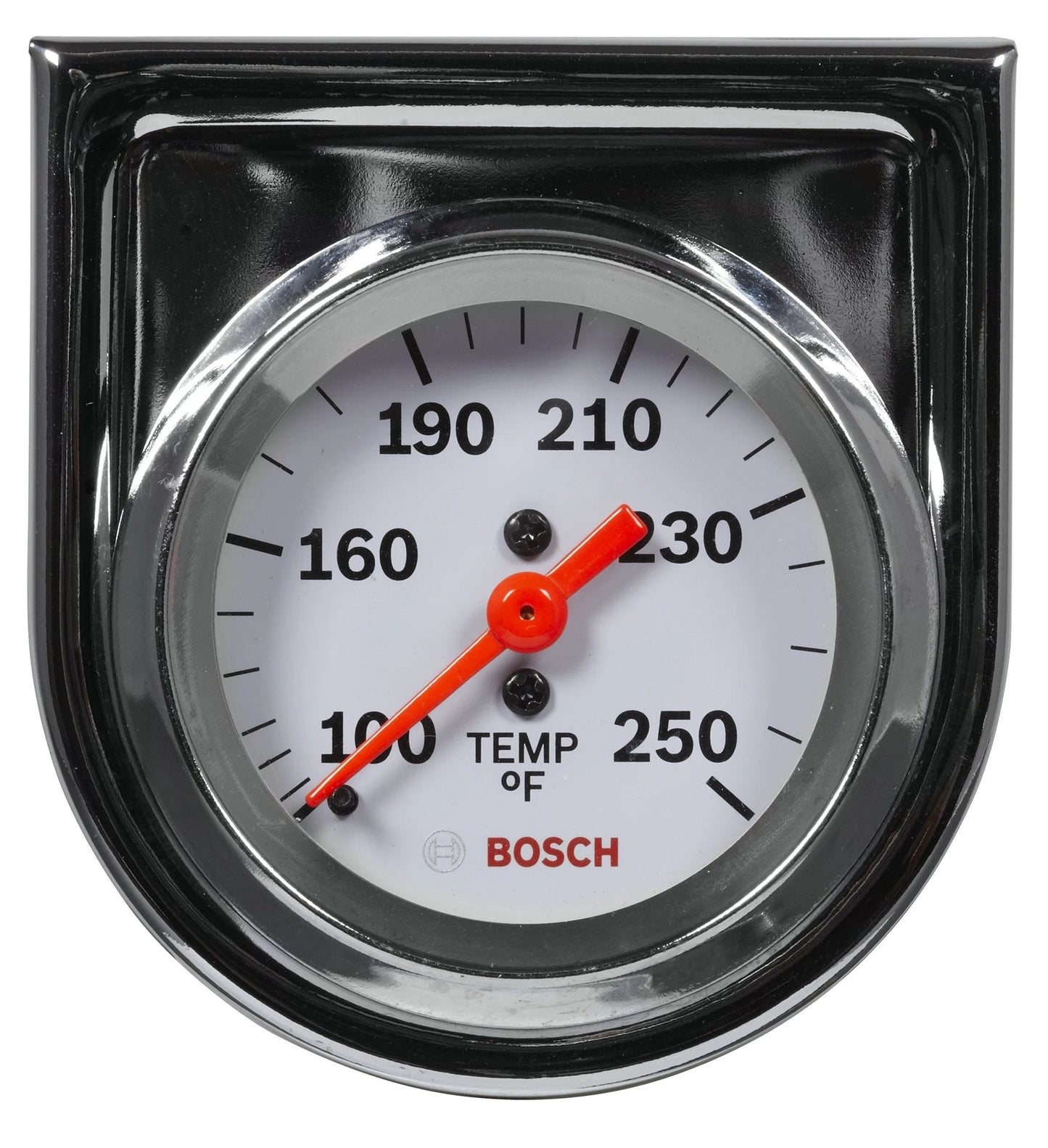 Style Line 2 Inch Mechanical Water And Oil Temperature Gauge For Dash Use With White Dial And Chrome Bezel, 270 Degree Sweep