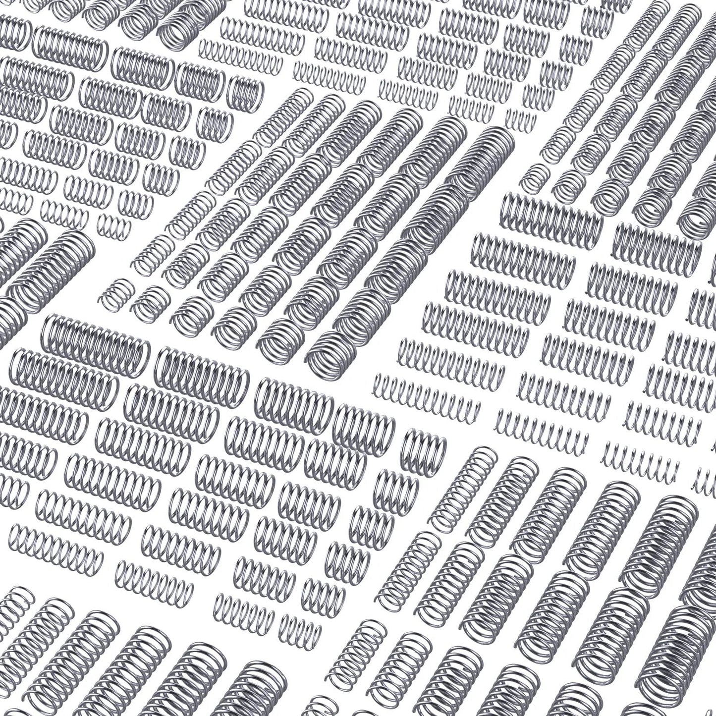 300 Piece Compression Springs Assortment Kit in Stainless Steel for DIY and Pro Use, Mini Springs in 30 Sizes with Individual Bags, Perfect for Home Repairs and Shop Projects, Durable Coils for Mechanical Tweaks