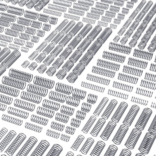 300 Piece Compression Springs Assortment Kit in Stainless Steel for DIY and Pro Use, Mini Springs in 30 Sizes with Individual Bags, Perfect for Home Repairs and Shop Projects, Durable Coils for Mechanical Tweaks