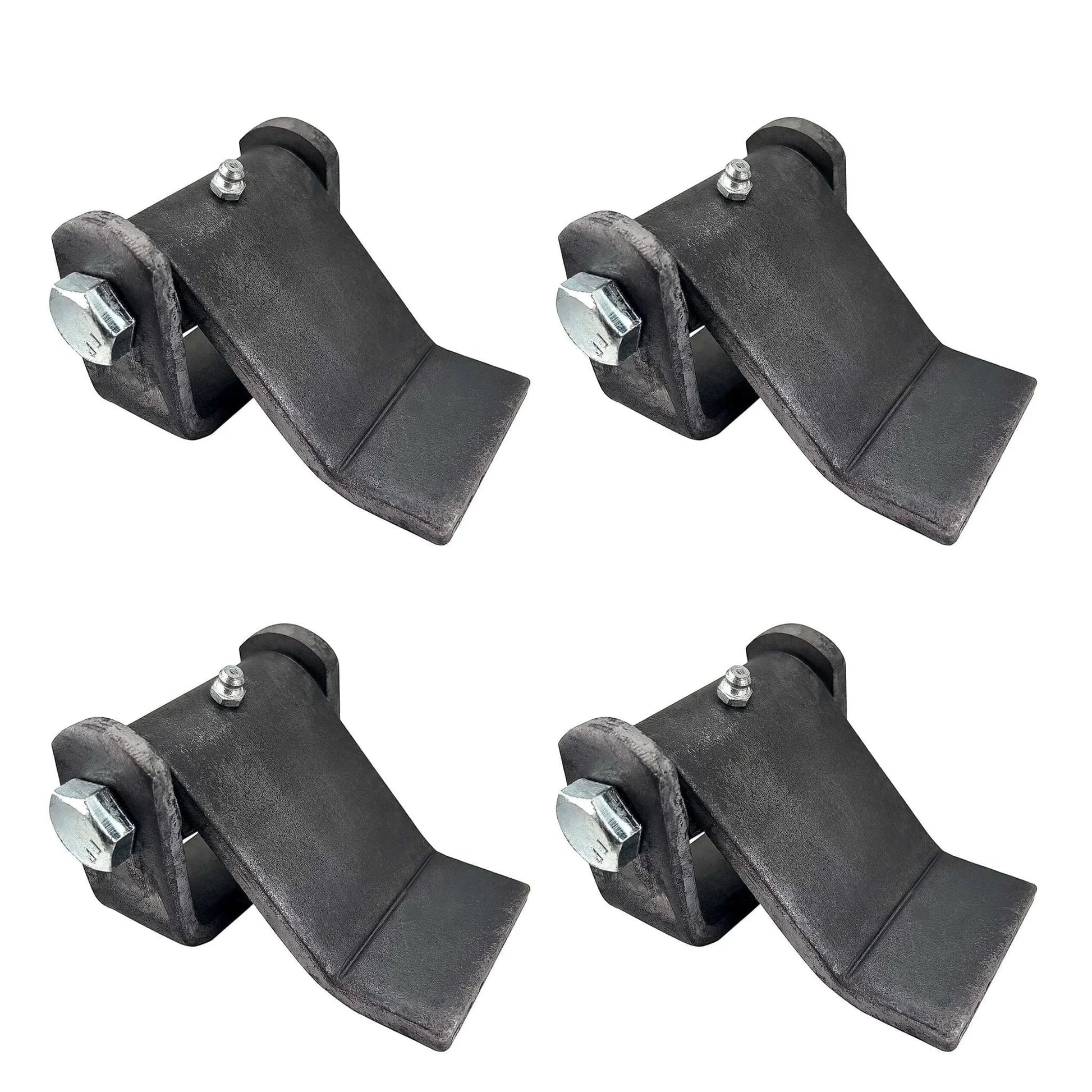 4 Pack Weld On Dump Trailer Hinges Kit Heavy Duty Leaf Style Tailgate Hinge For Truck Door Gate Body With Grease Zerk Steel