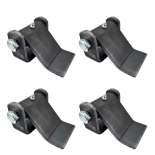4 Pack Weld On Dump Trailer Hinges Kit Heavy Duty Leaf Style Tailgate Hinge For Truck Door Gate Body With Grease Zerk Steel