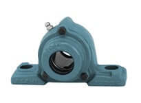 60mm Wide Set-Screw Pillow Block Bearing Pair CUCP212C - Cast Iron Housings with Open Covers, Sealed Ball Bearing Inserts for Shaft Support and Linear Slide Units