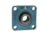 Front view of UCFS308-24 Piloted 4-Bolt Flange Ball Bearing Single Unit with 1-1/2 in Bore, Heavy Set Screw Locking, Cast Iron Housing