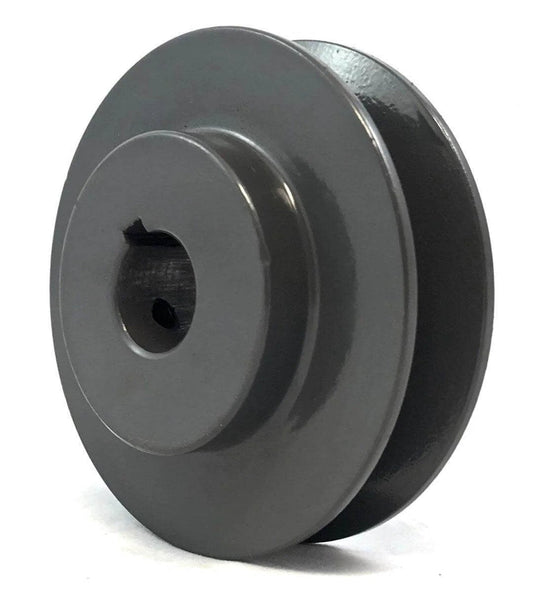 AK40 5/8" Bore Solid Sheave Pulley - 3.95" OD One Groove Pulley AK40 for V-belts size 4L, A, AX, AK40 (OD 4" - ID : 5/8")