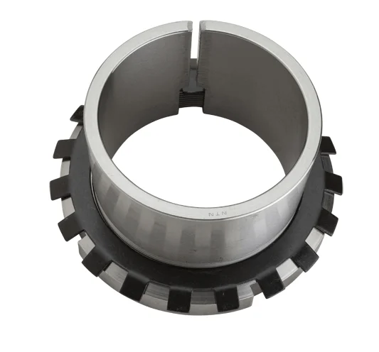 H219 Bearing Housing Adapter Sleeve with Lock Nut & Washer, featuring a cylindrical design, carbon steel material, suitable for 85 mm shafts.