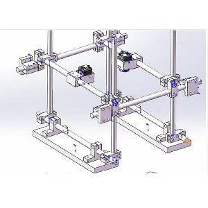 Aluminum Alloy 8mm-10mm Shaft Cross Double-hole Connector Support Clamp