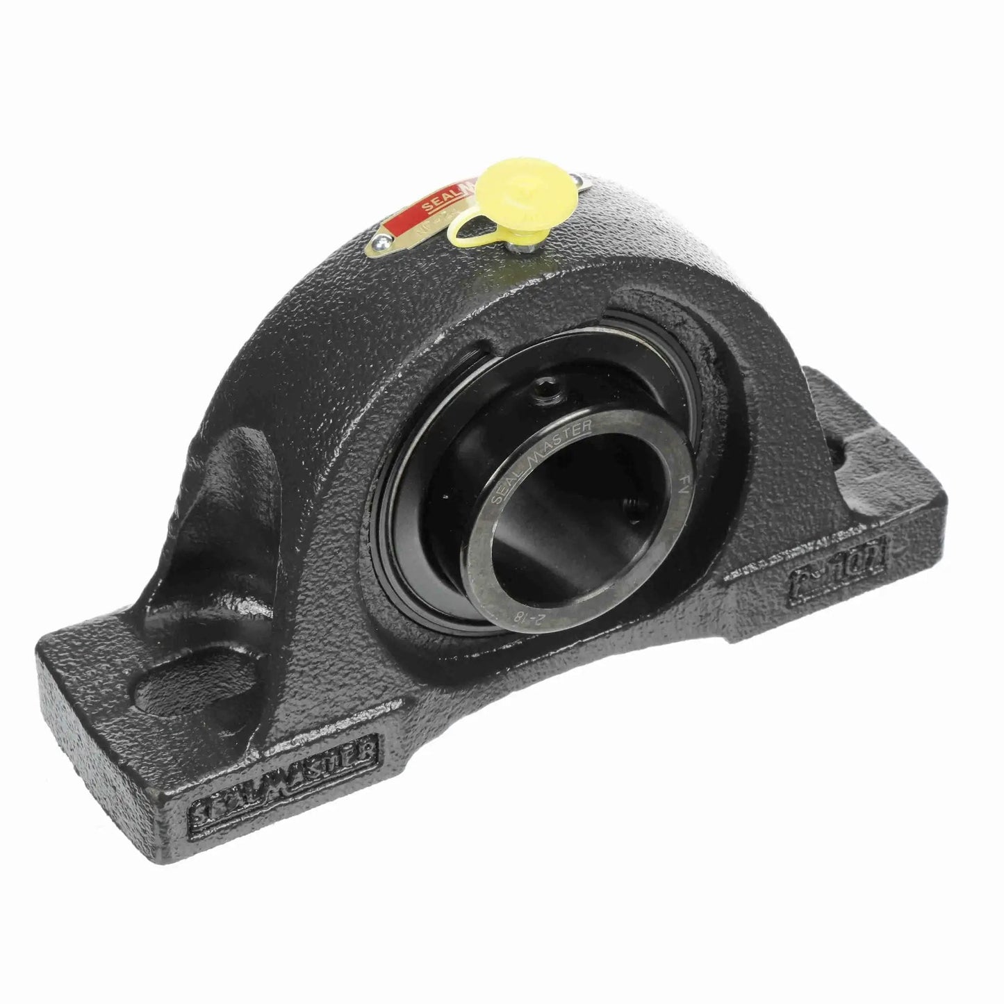 Mounted Cast Iron Two Bolt Pillow Block Ball Bearing Unit With Steel Black Oxide Finish And Setscrew Lock Sealmaster NP 25