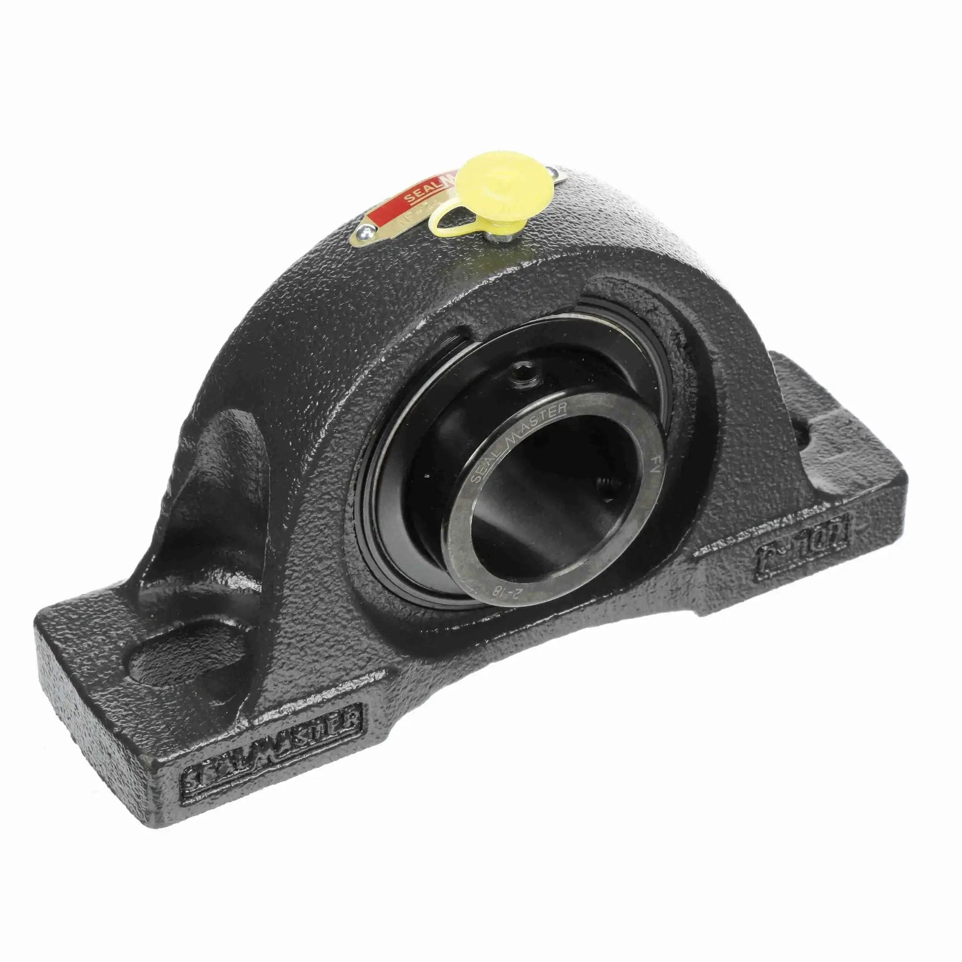 Mounted Cast Iron Two Bolt Pillow Block Ball Bearing Unit With Steel Black Oxide Finish And Setscrew Lock Sealmaster NP 25