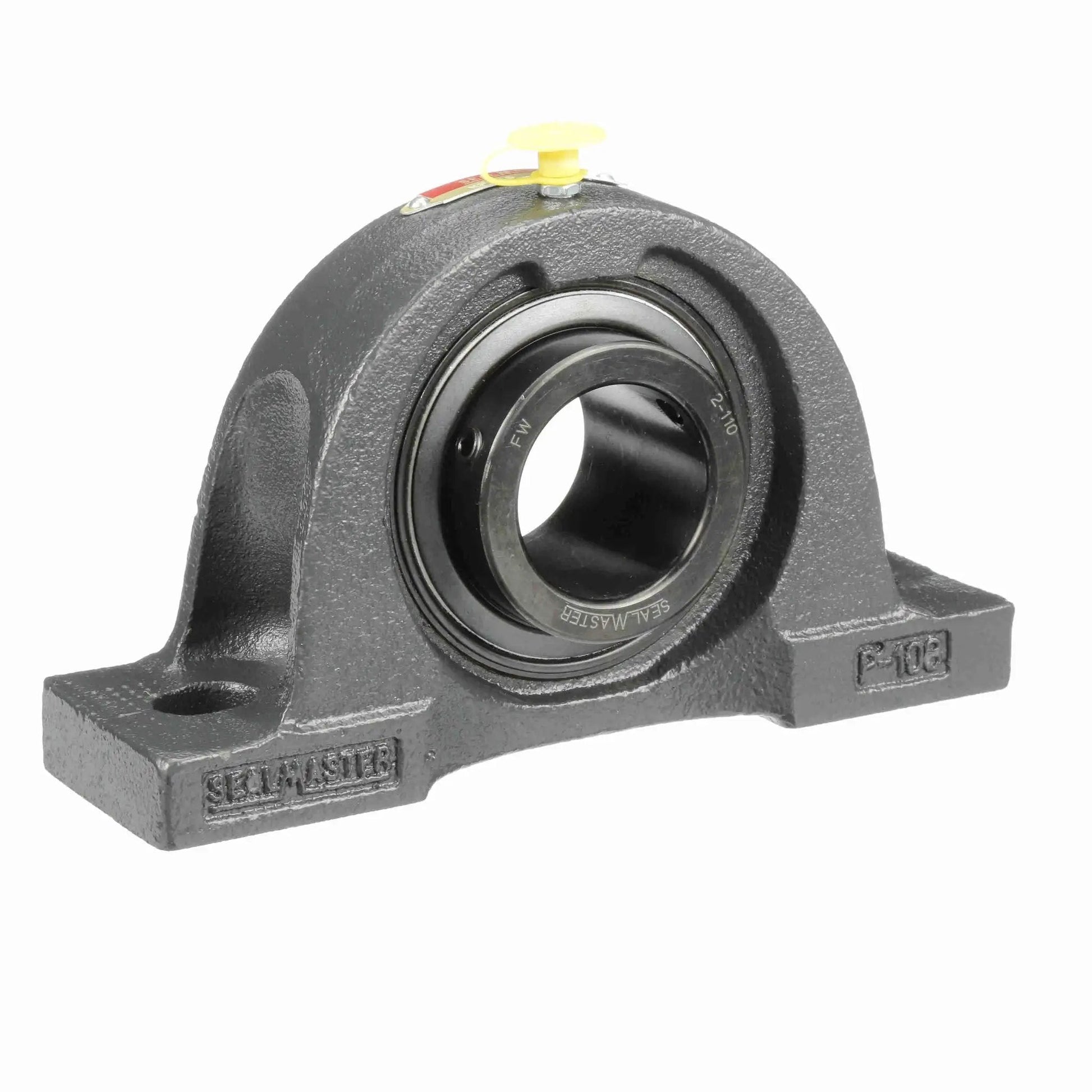Durable Sealmaster NP-26 mounted cast iron pillow block with two-bolt base and sealed ball bearing for medium-duty machinery