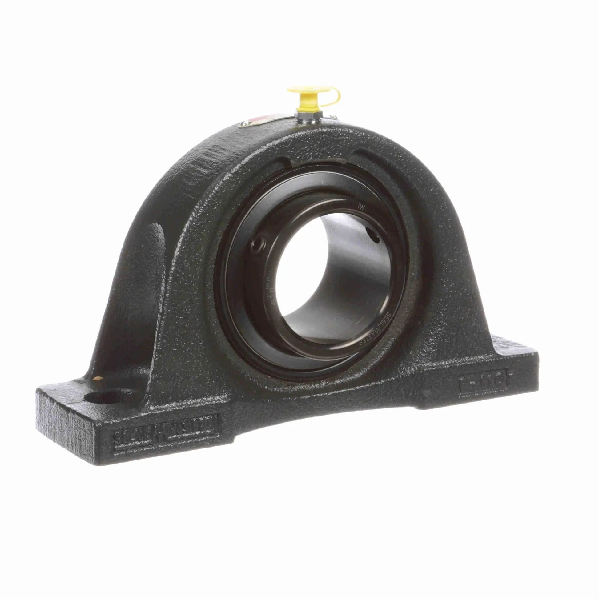 NP-211 Sealmaster Mounted Cast Iron Two Bolt Pillow Block Ball Bearing With Setscrew Lock Black Oxide Finish for Industrial Use