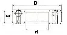 BB25-2K-K One-Way Bearing Shield Sprag Freewheel Clutch - One inner Ring Key-way