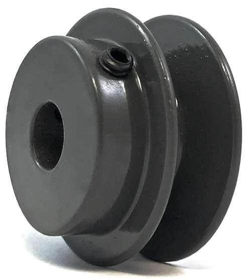 BK20 1/2" Bore Solid Pulley - 2" OD for V-belts cast iron size 4L, 5L