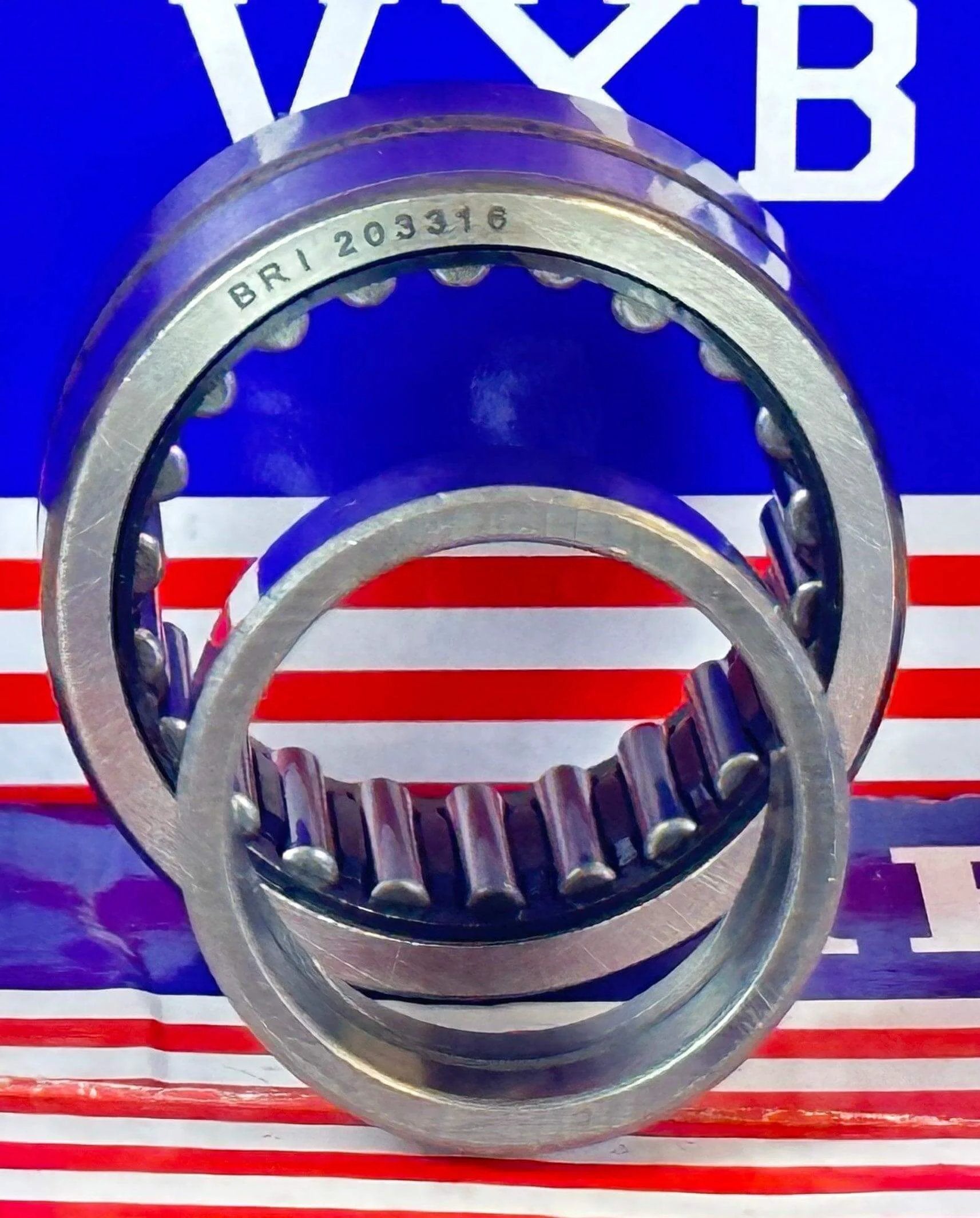 BRI203316 Needle Roller Bearing 1-1/4" x 2-1/16" x 1" - Machined Type