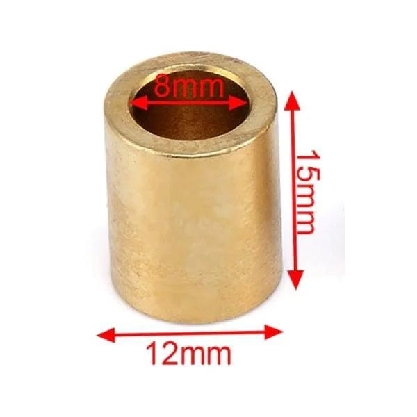 Brass Linear Motion 8mm Bushing 8x12x15mm