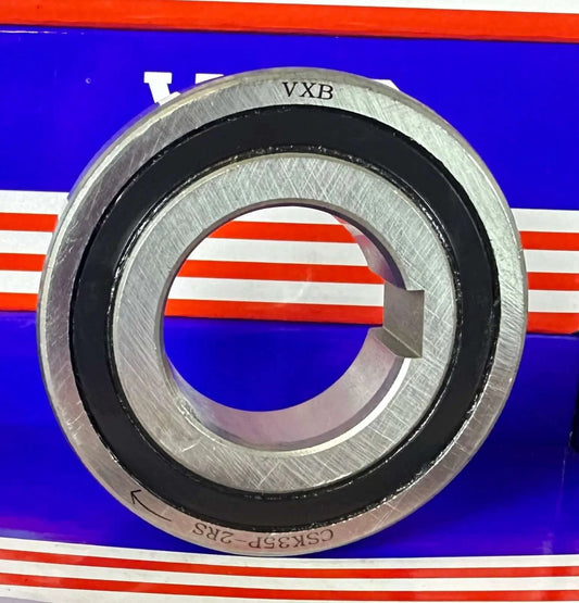 CSK35P-2RS One-Way Bearing Sealed Sprag Freewheel Clutch Bearing With One Key-way on the inner Ring