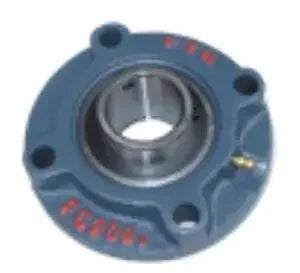 FYH Bearing UCFCX-09J 45mm Round Flanged Mounted Bearing with cylindrical bore and set screws.