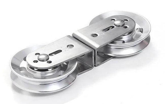 Fitness Double Pulley for DIY Home Gym Cable Machine Double Wheel Bearing Pulley 12x88x15mm