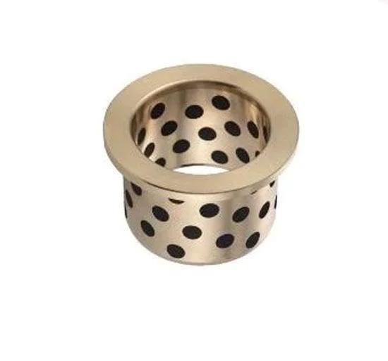 Flanged Bronze Graphite Bushing 8x12x10mm self lubricating Sleeve Bearing