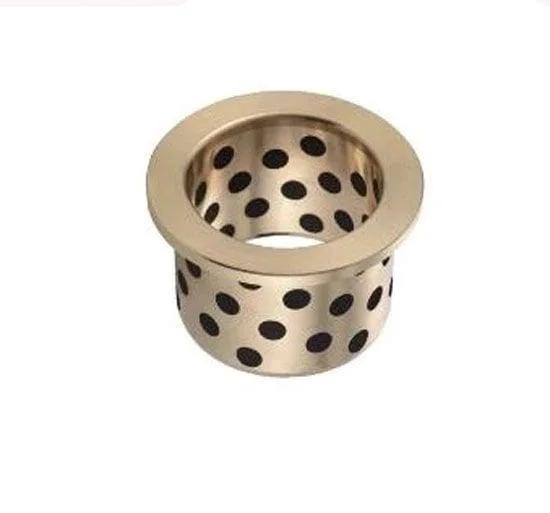 Flanged Bronze Graphite Bushing 8x12x20mm self lubricating Sleeve Bearing