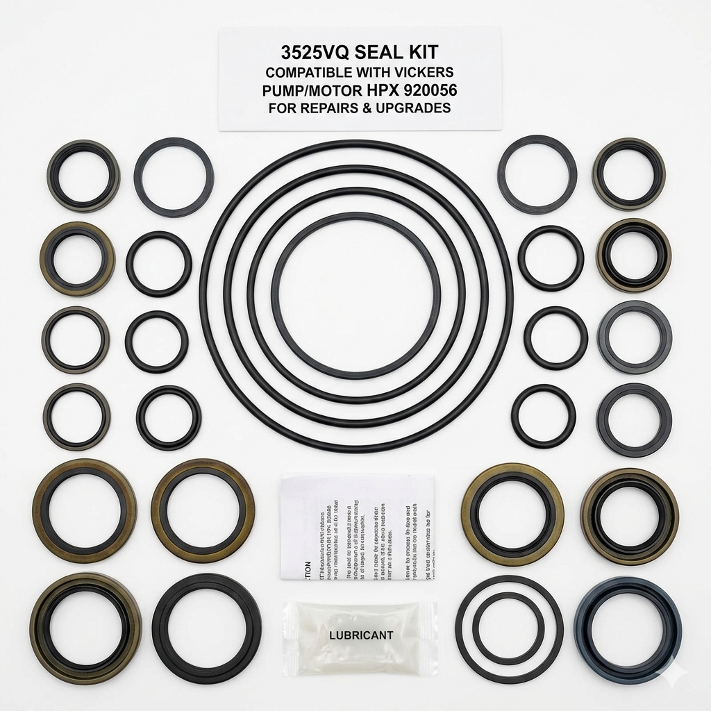 3525VQ Seal KIT Hydraulic Compatible with Vickers Pump Hydraulic Motor HPX 920056 replacement for repairs, upgrades, and daily use with correct sizing, strong fit, and smooth operation in home shop and light industrial setups