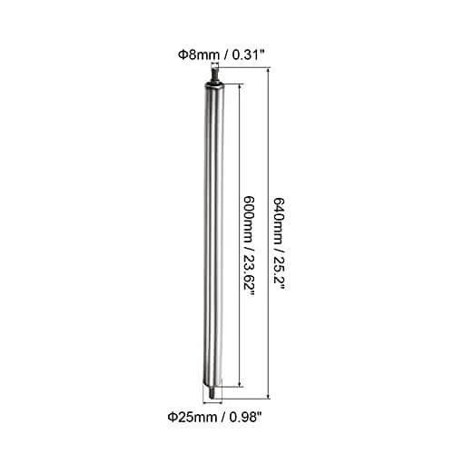 Gravity Conveyor Roller 1" Diameter 24" inch Long Stainless Steel