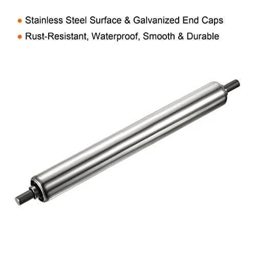 Gravity Conveyor Roller - 1" Diameter x 10" Length - Stainless Steel