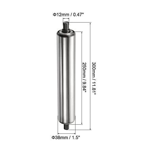 Gravity Conveyor Roller 1.5" Diameter x 10" Length - Stainless Steel